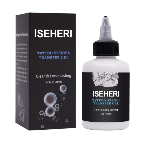 Tattoo Transfer Gel,4oz Tattoo Transfer Stencil Cream,Fast&Clear Long Lasting Tattoo Stencil Transfer Gel Solution for Tattoo Artist,Tattoo Supplies, White - Image 2