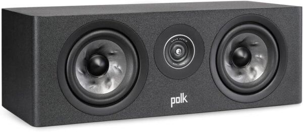 Polk Audio Reserve Series R300 Compact Center Channel Loudspeaker for Dynamic, Detailed Audio, 1" Pinnacle Ring Tweeter & Dual 5.25" Turbine Cone Woofers, Hi-Res Certified, Wall Mountable, Black - Image 2