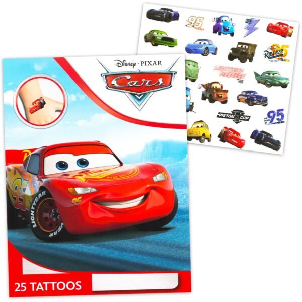 Disney Studios Cars Tattoos - 75 Assorted Cars 3 Temporary Tattoos - Image 3