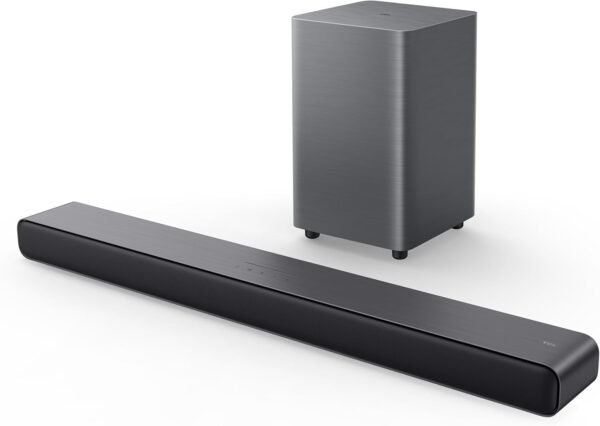 TCL S55H S Class 2.1 Channel Sound Bar with Dolby Atmos, DTS Virtual:X, Wireless Subwoofer, Bluetooth Music Streaming, and Auto Room Calibration - Image 2
