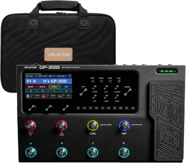 Valeton GP200 Multi Effects Processor + Gig Bag Black Bundle - Image 2